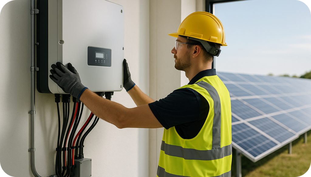 Installation von Wechselrichtern (netzbildende/notstromfähige Wechselrichter)